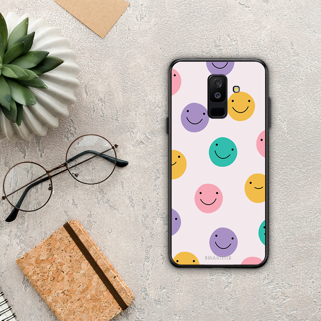 Smiley Faces - Samsung Galaxy A6+ 2018 θήκη