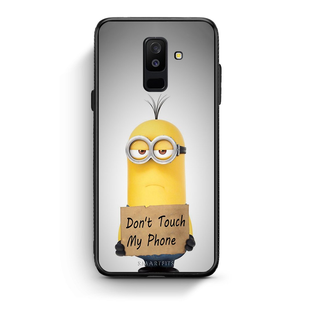 4 - samsung A6 Plus Minion Text case, cover, bumper