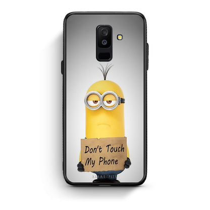 4 - samsung A6 Plus Minion Text case, cover, bumper
