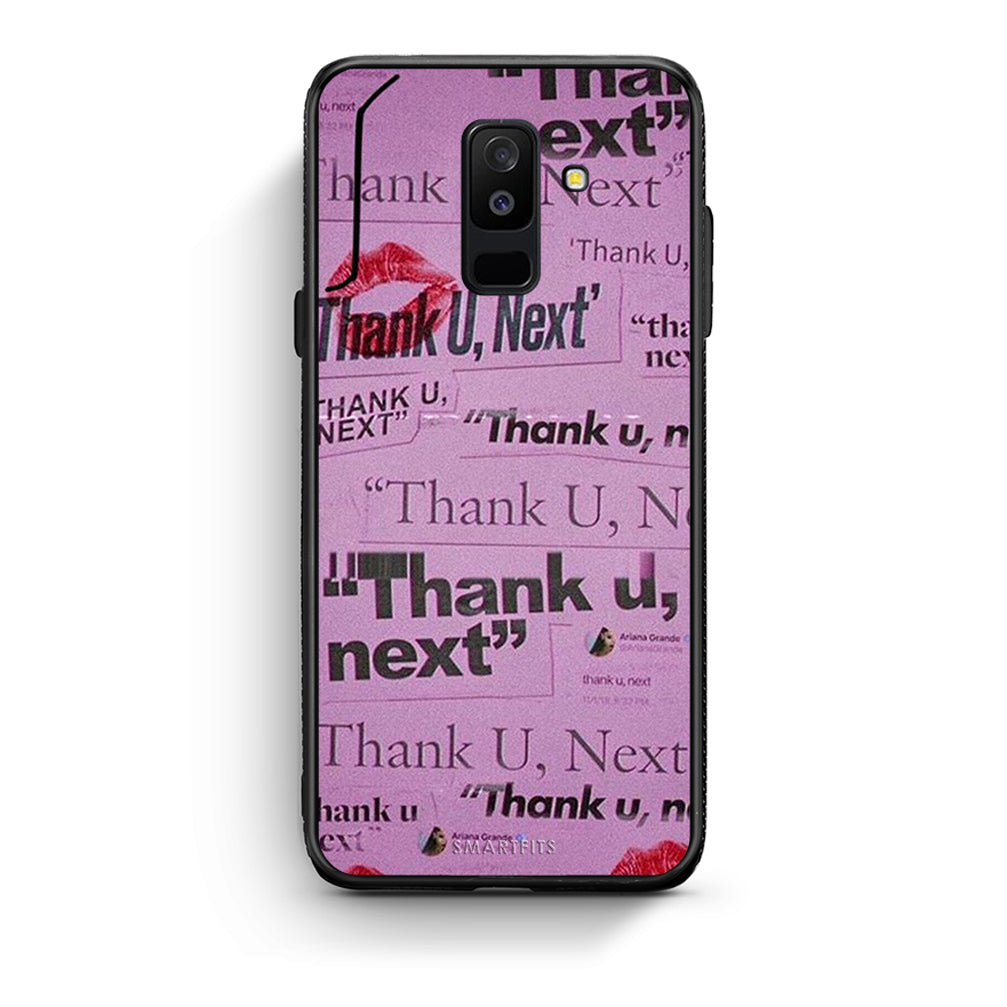 samsung A6 Plus Thank You Next Θήκη Αγίου Βαλεντίνου από τη Smartfits με σχέδιο στο πίσω μέρος και μαύρο περίβλημα | Smartphone case with colorful back and black bezels by Smartfits