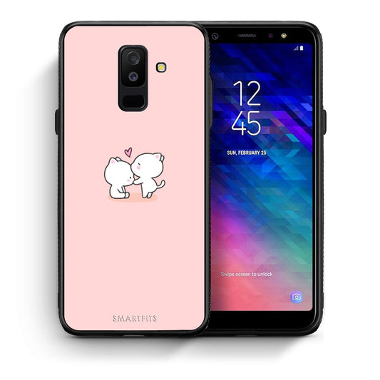 Θήκη Samsung A6+ 2018 Love Valentine από τη Smartfits με σχέδιο στο πίσω μέρος και μαύρο περίβλημα | Samsung A6+ 2018 Love Valentine case with colorful back and black bezels
