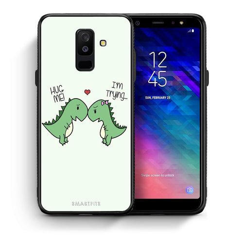 Θήκη Samsung A6+ 2018 Rex Valentine από τη Smartfits με σχέδιο στο πίσω μέρος και μαύρο περίβλημα | Samsung A6+ 2018 Rex Valentine case with colorful back and black bezels