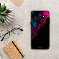Thumbnail for Watercolor Pink Black - Samsung Galaxy A6+ 2018 θήκη