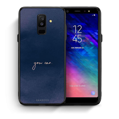 Θήκη Samsung A6+ 2018 You Can από τη Smartfits με σχέδιο στο πίσω μέρος και μαύρο περίβλημα | Samsung A6+ 2018 You Can case with colorful back and black bezels