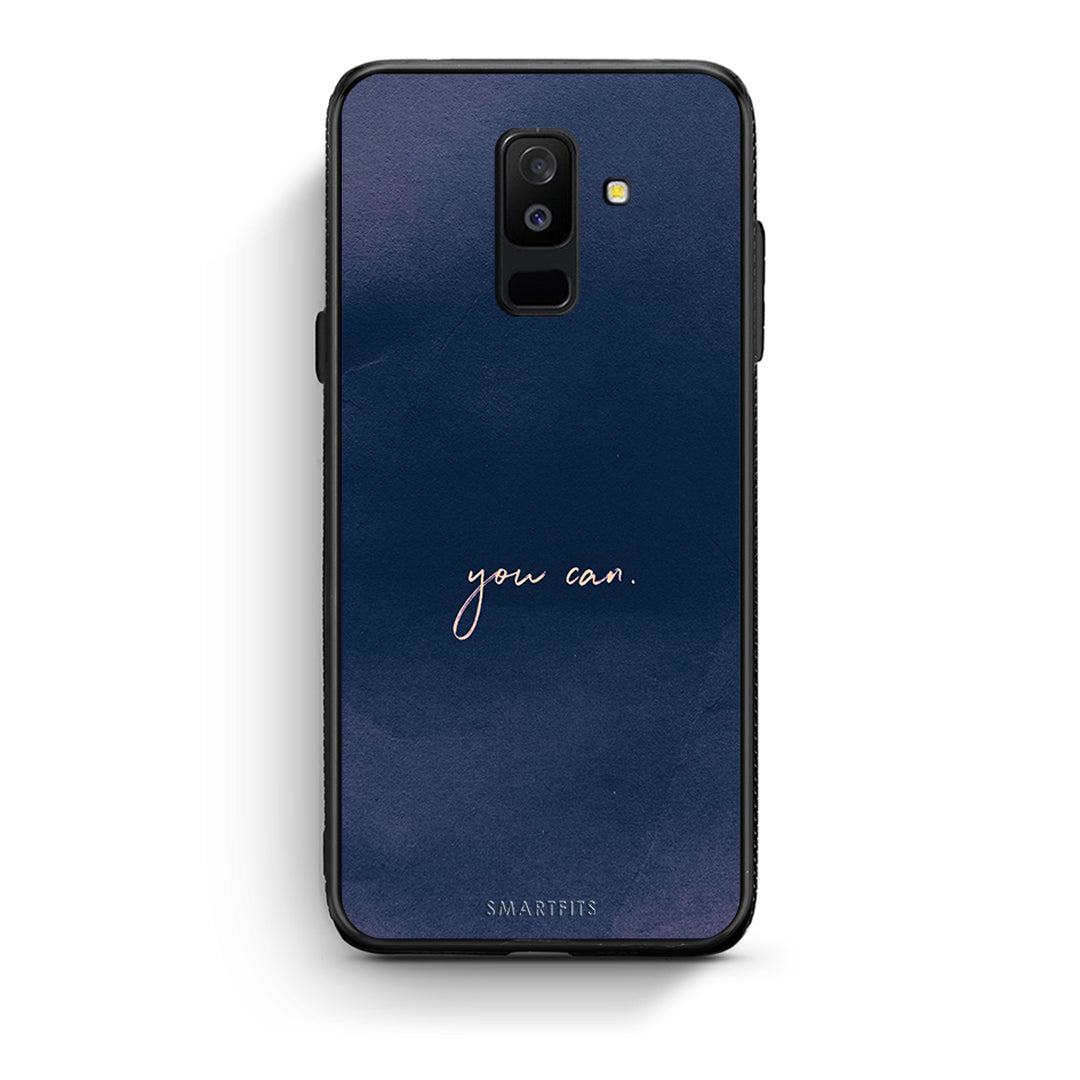 samsung A6 Plus You Can θήκη από τη Smartfits με σχέδιο στο πίσω μέρος και μαύρο περίβλημα | Smartphone case with colorful back and black bezels by Smartfits
