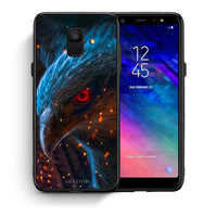Thumbnail for Θήκη Samsung A6 2018 Eagle PopArt από τη Smartfits με σχέδιο στο πίσω μέρος και μαύρο περίβλημα | Samsung A6 2018 Eagle PopArt case with colorful back and black bezels