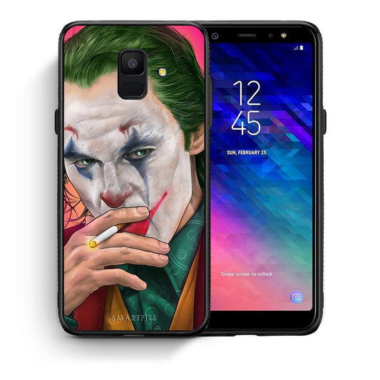 Θήκη Samsung A6 2018 JokesOnU PopArt από τη Smartfits με σχέδιο στο πίσω μέρος και μαύρο περίβλημα | Samsung A6 2018 JokesOnU PopArt case with colorful back and black bezels