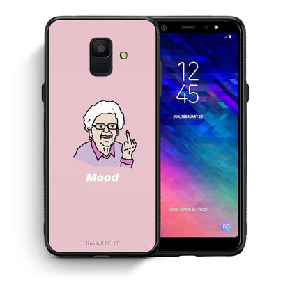 Θήκη Samsung A6 2018 Mood PopArt από τη Smartfits με σχέδιο στο πίσω μέρος και μαύρο περίβλημα | Samsung A6 2018 Mood PopArt case with colorful back and black bezels