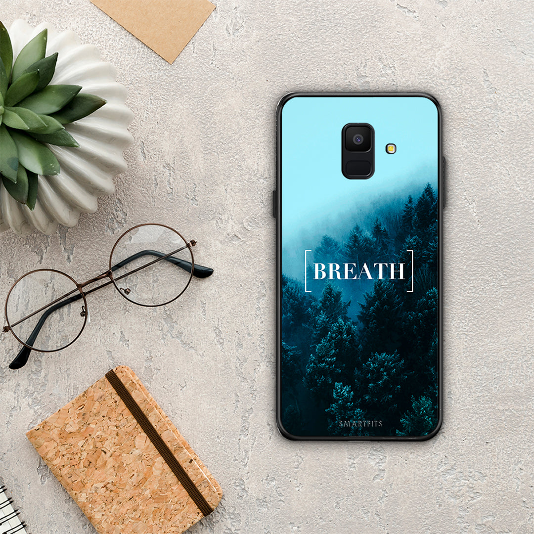 Quote Breath - Samsung Galaxy A6 2018 θήκη