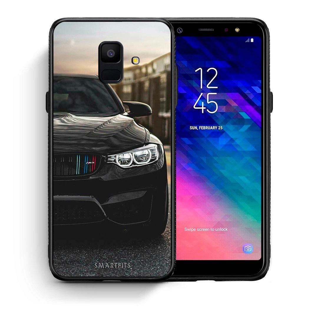 Θήκη Samsung A6 2018 M3 Racing από τη Smartfits με σχέδιο στο πίσω μέρος και μαύρο περίβλημα | Samsung A6 2018 M3 Racing case with colorful back and black bezels