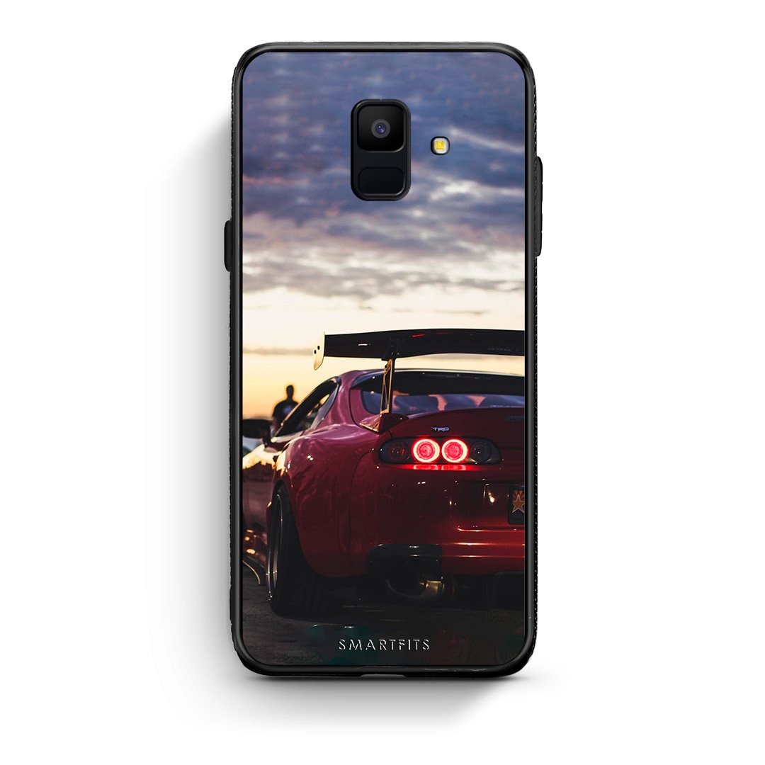samsung A6 Racing Supra θήκη από τη Smartfits με σχέδιο στο πίσω μέρος και μαύρο περίβλημα | Smartphone case with colorful back and black bezels by Smartfits