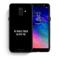 Thumbnail for Θήκη Samsung A6 2018 Salute από τη Smartfits με σχέδιο στο πίσω μέρος και μαύρο περίβλημα | Samsung A6 2018 Salute case with colorful back and black bezels