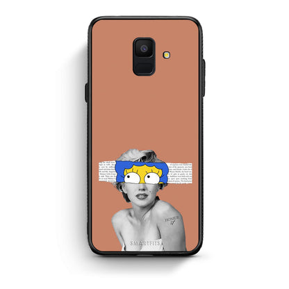 samsung A6 Sim Merilyn θήκη από τη Smartfits με σχέδιο στο πίσω μέρος και μαύρο περίβλημα | Smartphone case with colorful back and black bezels by Smartfits