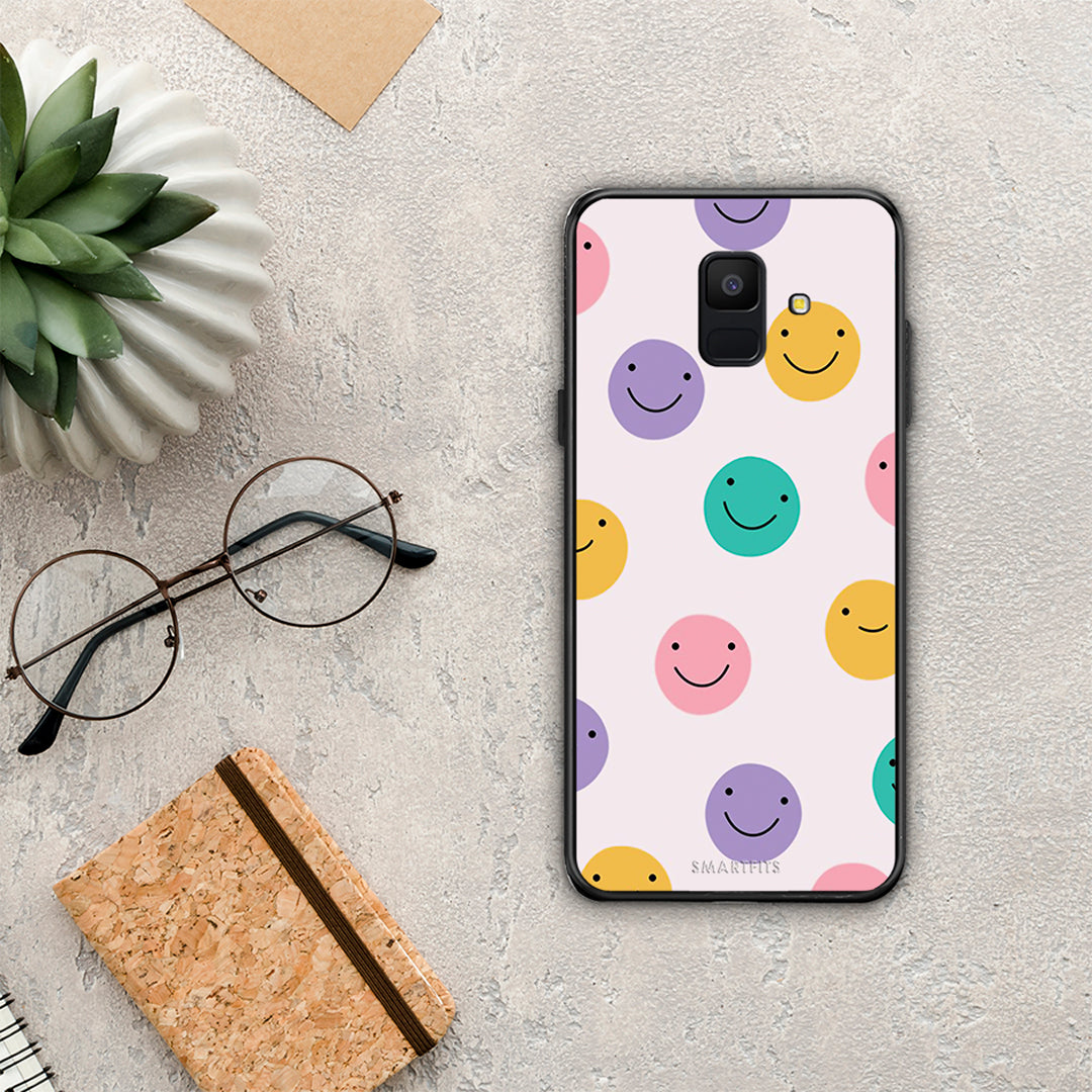Smiley Faces - Samsung Galaxy A6 2018 θήκη