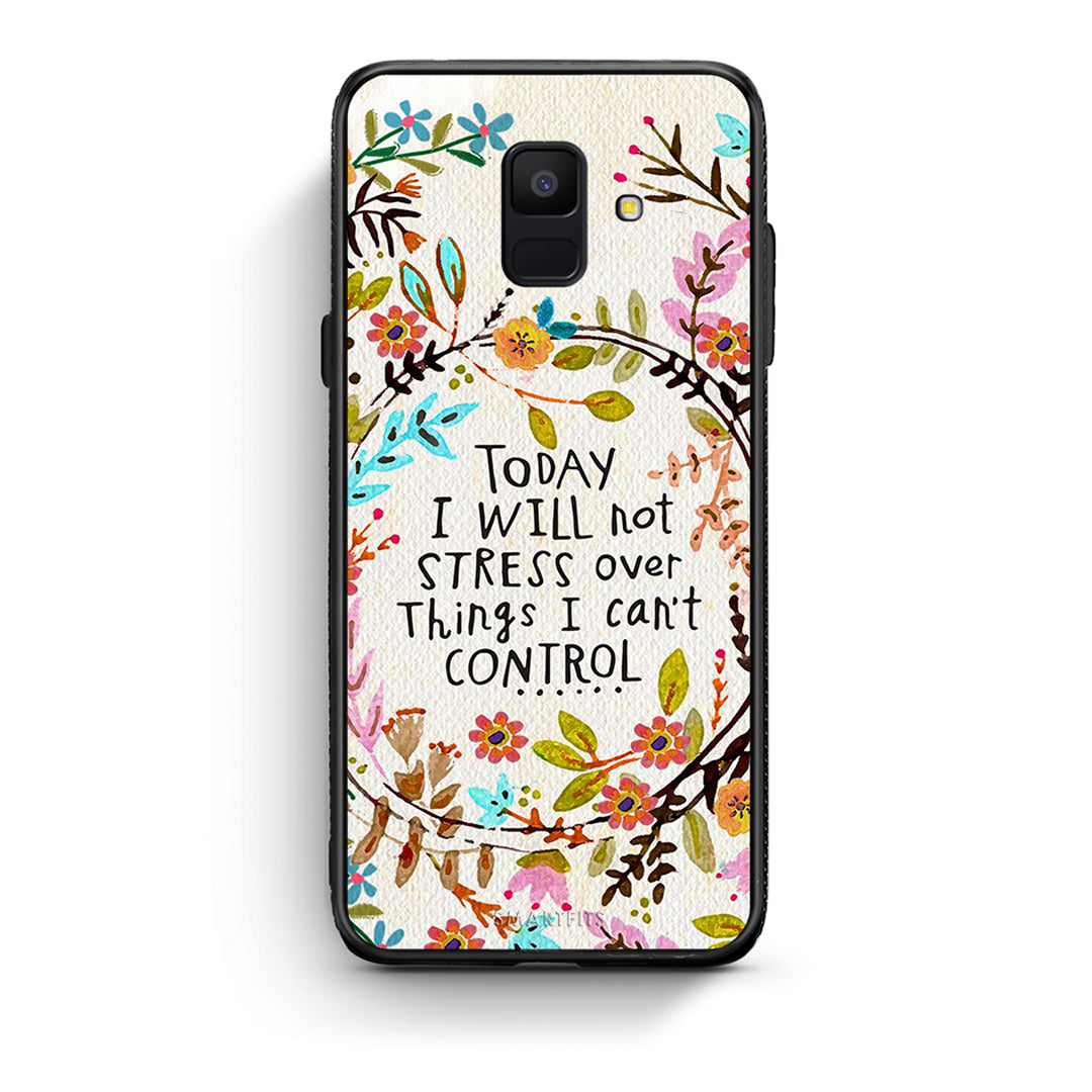 samsung A6 Stress Over θήκη από τη Smartfits με σχέδιο στο πίσω μέρος και μαύρο περίβλημα | Smartphone case with colorful back and black bezels by Smartfits