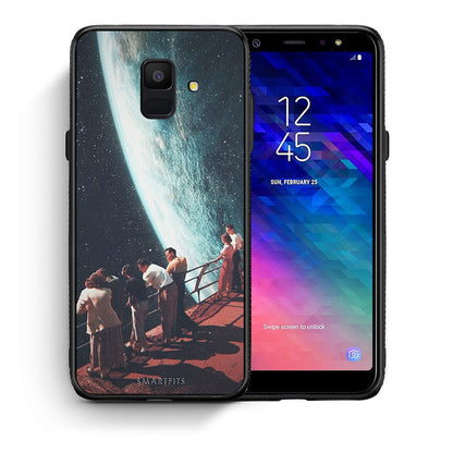 Θήκη Samsung A6 2018 Surreal View από τη Smartfits με σχέδιο στο πίσω μέρος και μαύρο περίβλημα | Samsung A6 2018 Surreal View case with colorful back and black bezels
