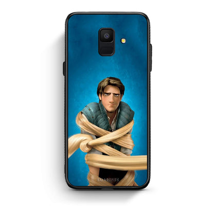samsung A6 Tangled 1 Θήκη Αγίου Βαλεντίνου από τη Smartfits με σχέδιο στο πίσω μέρος και μαύρο περίβλημα | Smartphone case with colorful back and black bezels by Smartfits