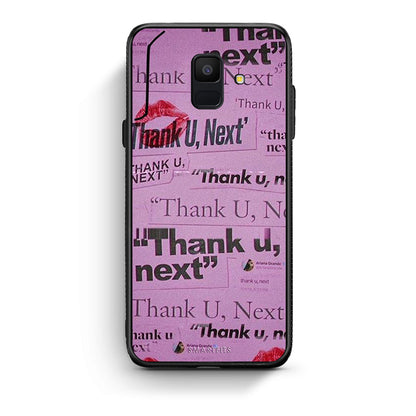 samsung A6 Thank You Next Θήκη Αγίου Βαλεντίνου από τη Smartfits με σχέδιο στο πίσω μέρος και μαύρο περίβλημα | Smartphone case with colorful back and black bezels by Smartfits