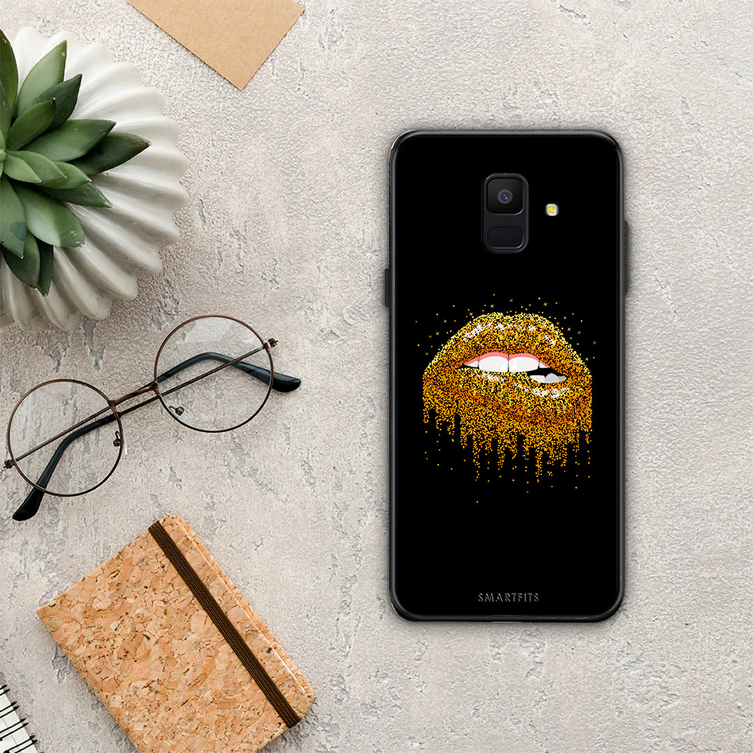 Valentine Golden - Samsung Galaxy A6 2018 θήκη