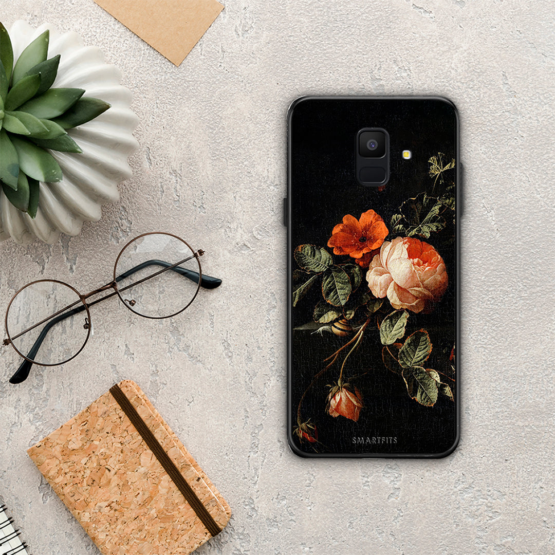 Vintage Roses - Samsung Galaxy A6 2018 θήκη