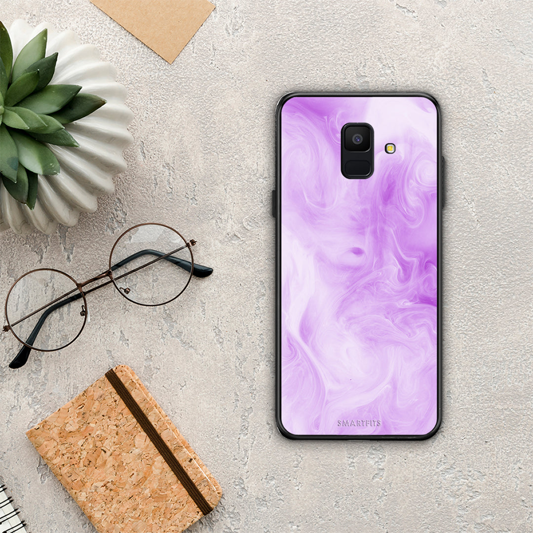 Watercolor Lavender - Samsung Galaxy A6 2018 θήκη