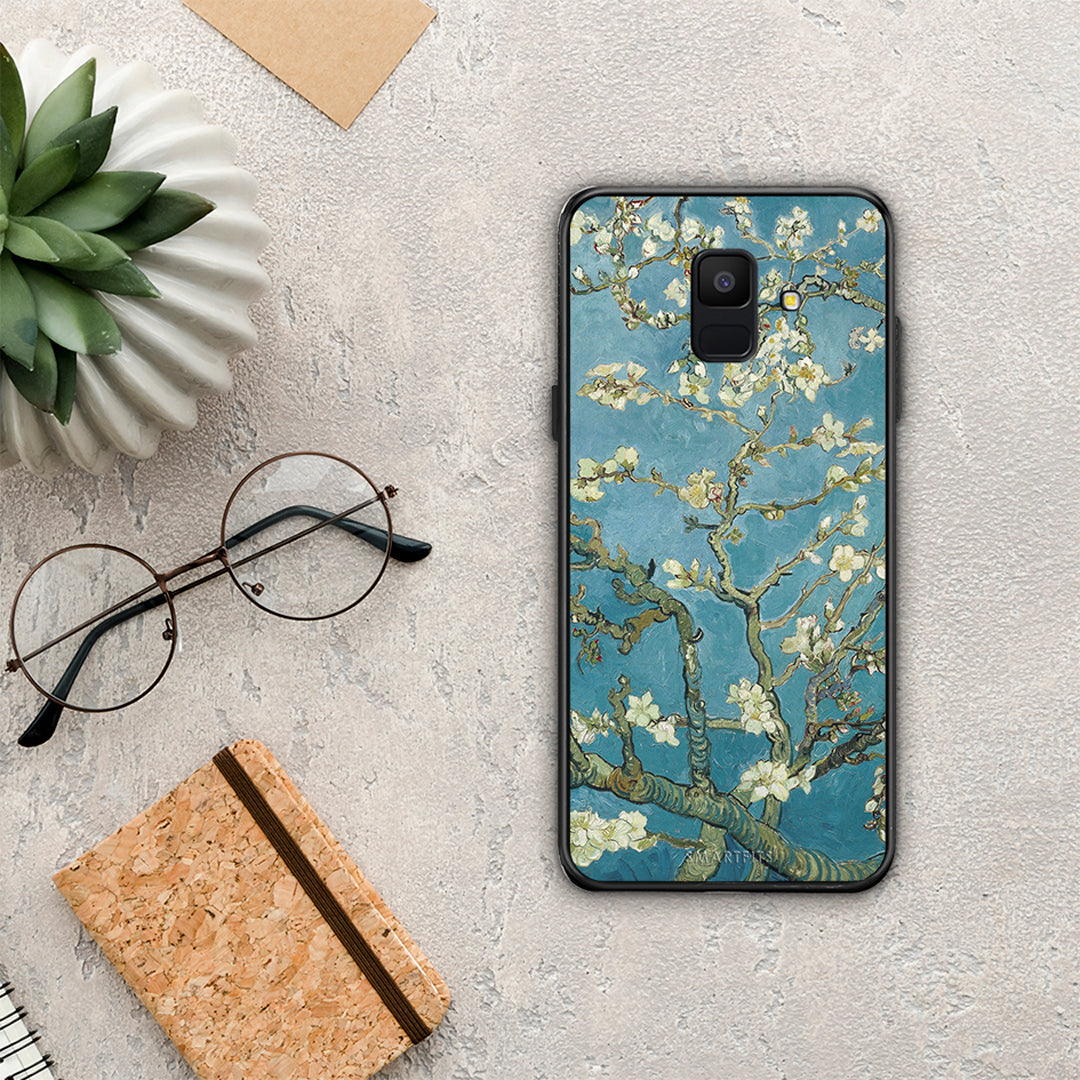 White Blossoms - Samsung Galaxy A6 2018 θήκη