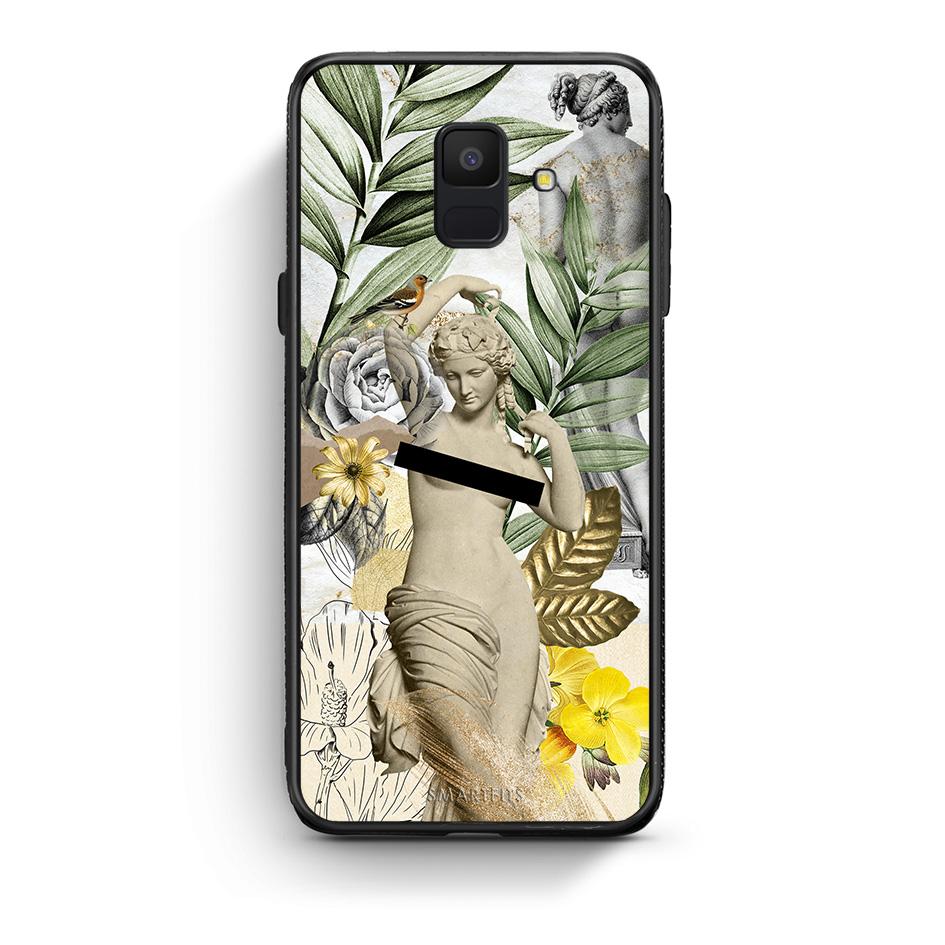 samsung A6 Woman Statue θήκη από τη Smartfits με σχέδιο στο πίσω μέρος και μαύρο περίβλημα | Smartphone case with colorful back and black bezels by Smartfits