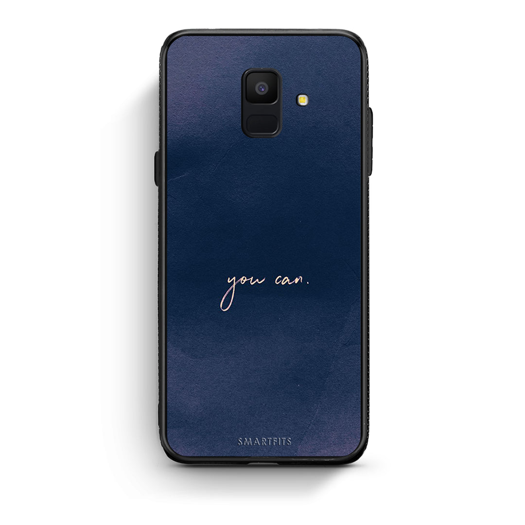 samsung A6 You Can θήκη από τη Smartfits με σχέδιο στο πίσω μέρος και μαύρο περίβλημα | Smartphone case with colorful back and black bezels by Smartfits