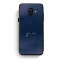 Thumbnail for samsung A6 You Can θήκη από τη Smartfits με σχέδιο στο πίσω μέρος και μαύρο περίβλημα | Smartphone case with colorful back and black bezels by Smartfits