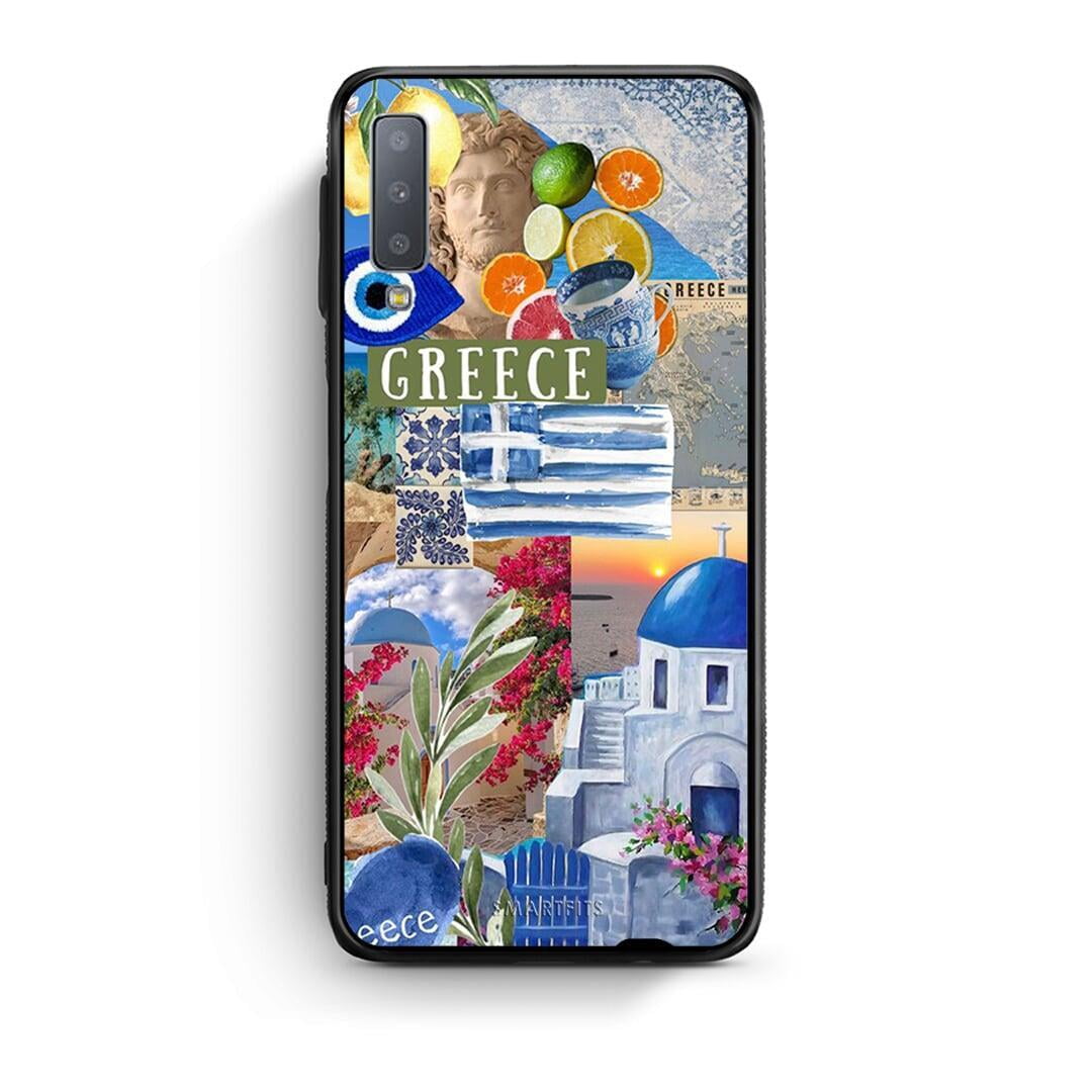 samsung A7 All Greek Θήκη από τη Smartfits με σχέδιο στο πίσω μέρος και μαύρο περίβλημα | Smartphone case with colorful back and black bezels by Smartfits