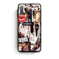 Thumbnail for samsung A7 Collage Fashion Θήκη Αγίου Βαλεντίνου από τη Smartfits με σχέδιο στο πίσω μέρος και μαύρο περίβλημα | Smartphone case with colorful back and black bezels by Smartfits