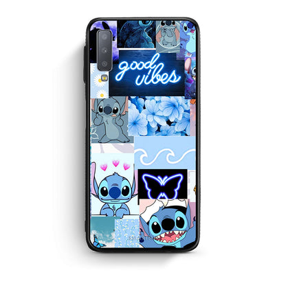 samsung A7 Collage Good Vibes Θήκη Αγίου Βαλεντίνου από τη Smartfits με σχέδιο στο πίσω μέρος και μαύρο περίβλημα | Smartphone case with colorful back and black bezels by Smartfits