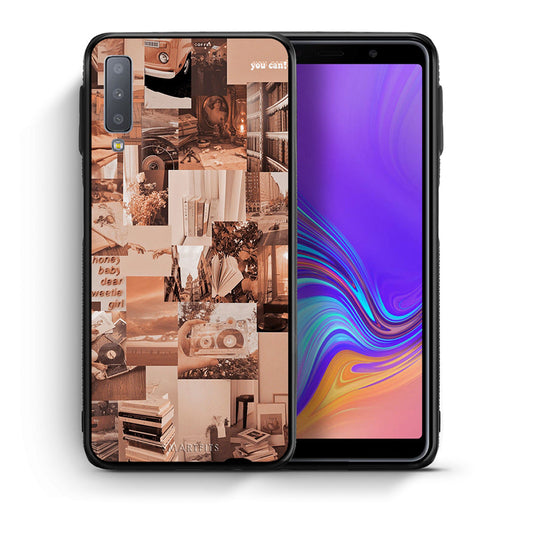 Θήκη Αγίου Βαλεντίνου Samsung A7 2018 Collage You Can από τη Smartfits με σχέδιο στο πίσω μέρος και μαύρο περίβλημα | Samsung A7 2018 Collage You Can case with colorful back and black bezels