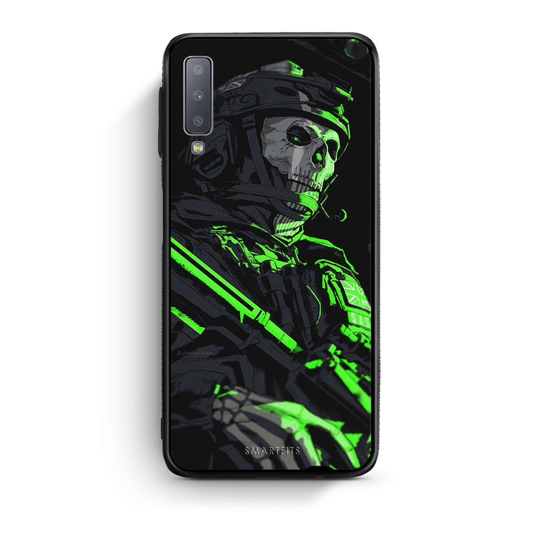 samsung A7 Green Soldier Θήκη Αγίου Βαλεντίνου από τη Smartfits με σχέδιο στο πίσω μέρος και μαύρο περίβλημα | Smartphone case with colorful back and black bezels by Smartfits