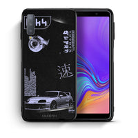 Thumbnail for Θήκη Αγίου Βαλεντίνου Samsung A7 2018 Tokyo Drift από τη Smartfits με σχέδιο στο πίσω μέρος και μαύρο περίβλημα | Samsung A7 2018 Tokyo Drift case with colorful back and black bezels