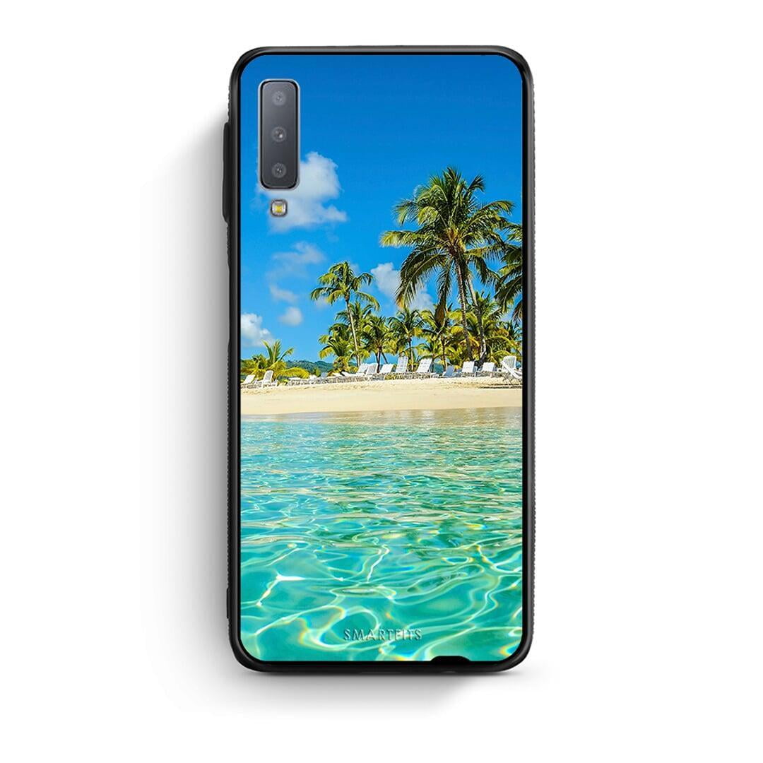 samsung A7 Tropical Vibes Θήκη από τη Smartfits με σχέδιο στο πίσω μέρος και μαύρο περίβλημα | Smartphone case with colorful back and black bezels by Smartfits