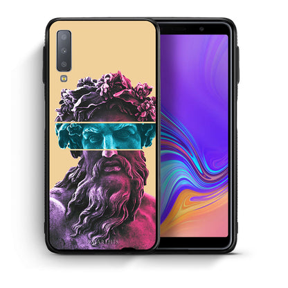 Θήκη Αγίου Βαλεντίνου Samsung A7 2018 Zeus Art από τη Smartfits με σχέδιο στο πίσω μέρος και μαύρο περίβλημα | Samsung A7 2018 Zeus Art case with colorful back and black bezels