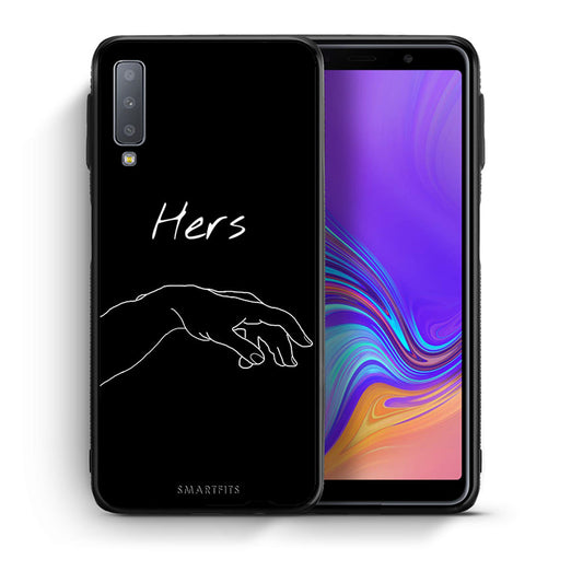 Θήκη Αγίου Βαλεντίνου Samsung A7 2018 Aeshetic Love 1 από τη Smartfits με σχέδιο στο πίσω μέρος και μαύρο περίβλημα | Samsung A7 2018 Aeshetic Love 1 case with colorful back and black bezels