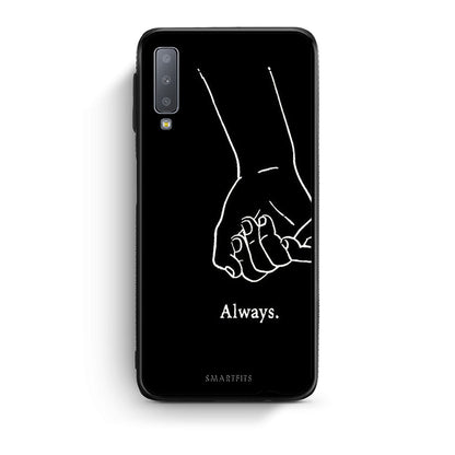samsung A7 Always & Forever 1 Θήκη Αγίου Βαλεντίνου από τη Smartfits με σχέδιο στο πίσω μέρος και μαύρο περίβλημα | Smartphone case with colorful back and black bezels by Smartfits
