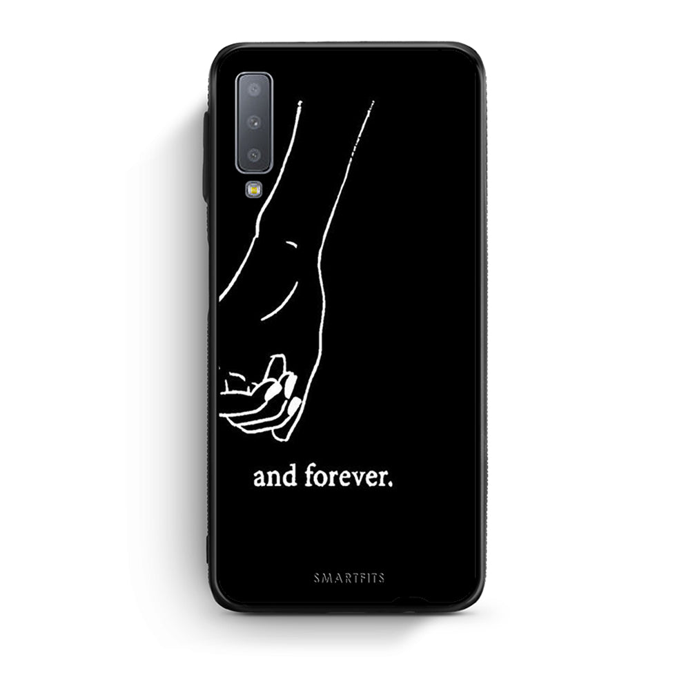 samsung A7 Always & Forever 2 Θήκη Αγίου Βαλεντίνου από τη Smartfits με σχέδιο στο πίσω μέρος και μαύρο περίβλημα | Smartphone case with colorful back and black bezels by Smartfits
