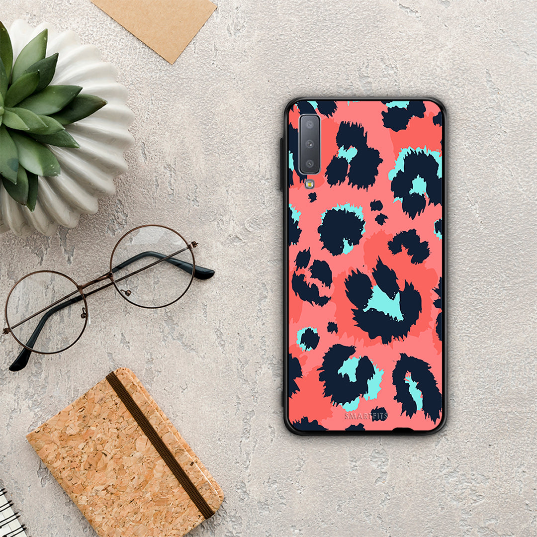 Animal Pink Leopard - Samsung Galaxy A7 2018 θήκη