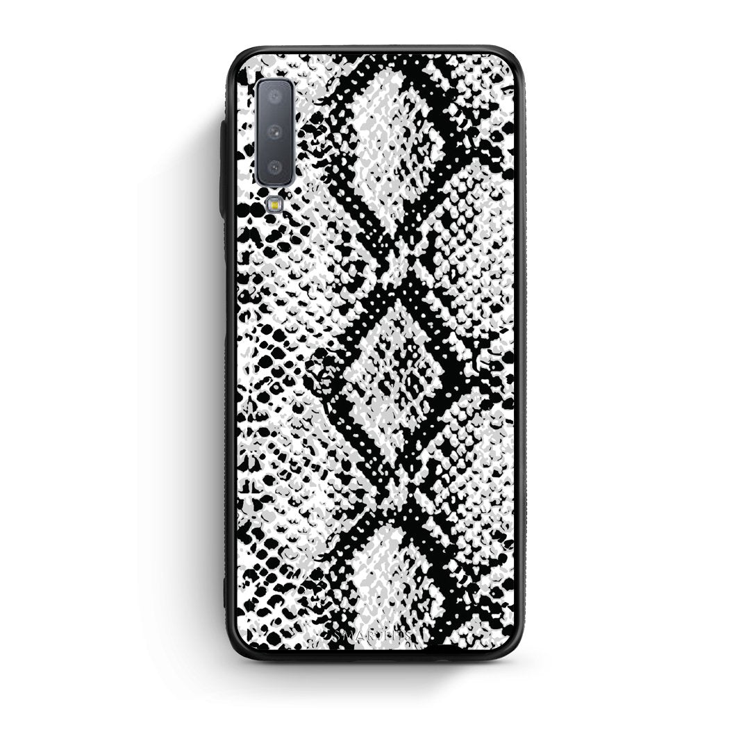 24 - samsung galaxy A7  White Snake Animal case, cover, bumper