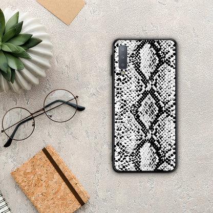 Animal White Snake - Samsung Galaxy A7 2018 θήκη