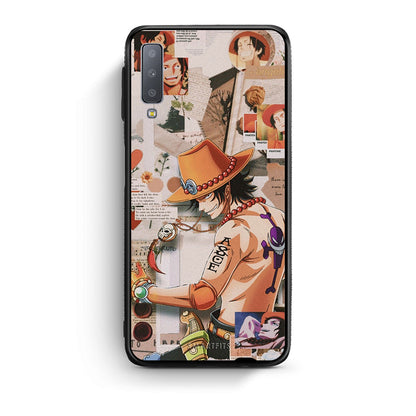 samsung A7 Anime Collage θήκη από τη Smartfits με σχέδιο στο πίσω μέρος και μαύρο περίβλημα | Smartphone case with colorful back and black bezels by Smartfits