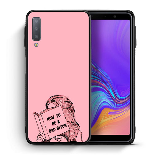 Θήκη Samsung A7 2018 Bad Bitch από τη Smartfits με σχέδιο στο πίσω μέρος και μαύρο περίβλημα | Samsung A7 2018 Bad Bitch case with colorful back and black bezels