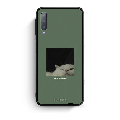 samsung A7 Bitch Surprise θήκη από τη Smartfits με σχέδιο στο πίσω μέρος και μαύρο περίβλημα | Smartphone case with colorful back and black bezels by Smartfits