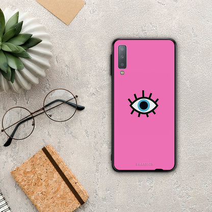 Blue Eye Pink - Samsung Galaxy A7 2018 θήκη