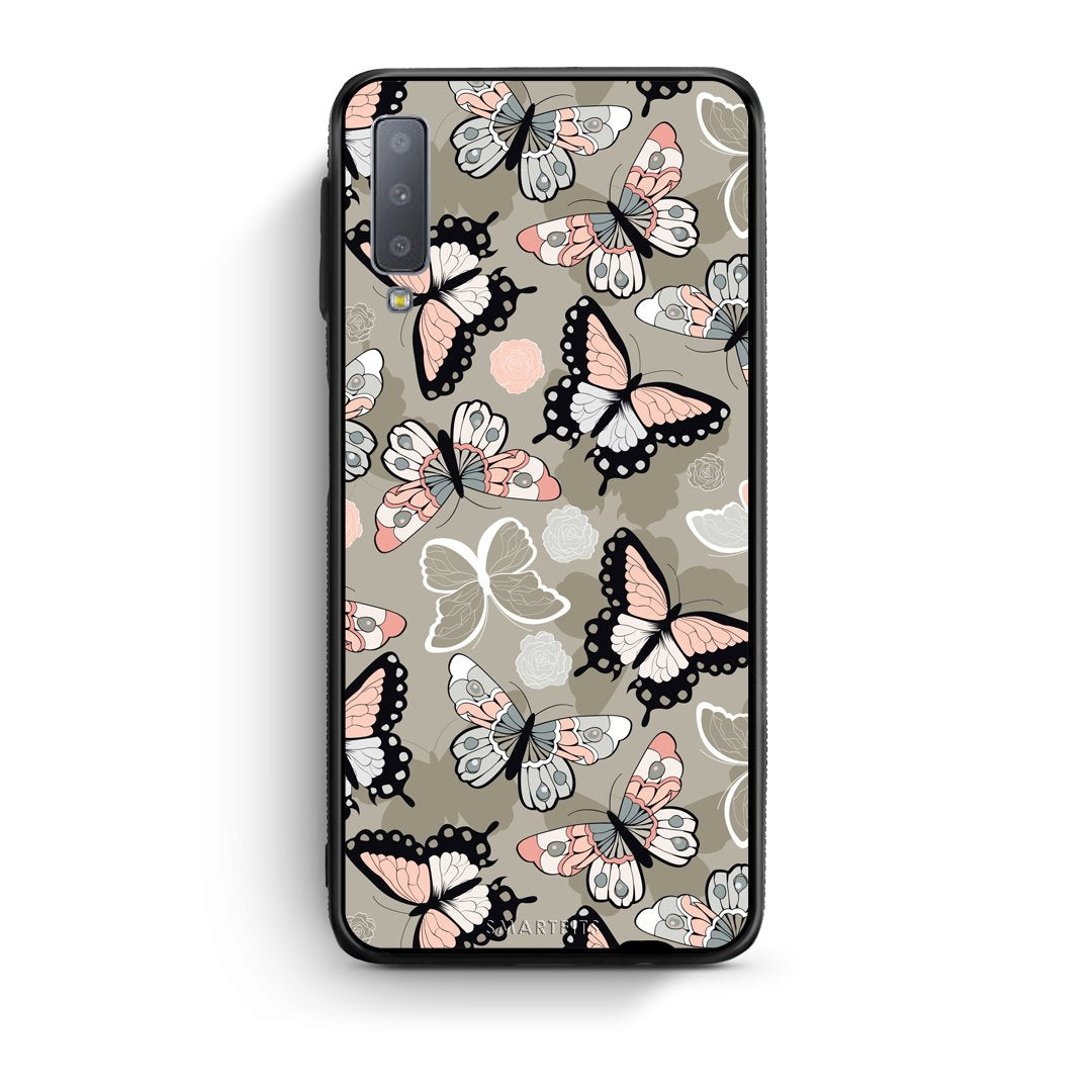 135 - samsung galaxy A7  Butterflies Boho case, cover, bumper