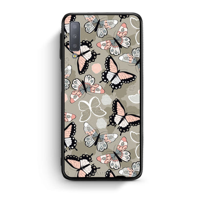 135 - samsung galaxy A7  Butterflies Boho case, cover, bumper