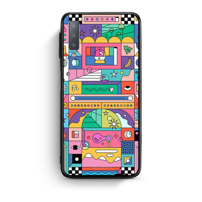 samsung A7 Bubbles Soap θήκη από τη Smartfits με σχέδιο στο πίσω μέρος και μαύρο περίβλημα | Smartphone case with colorful back and black bezels by Smartfits